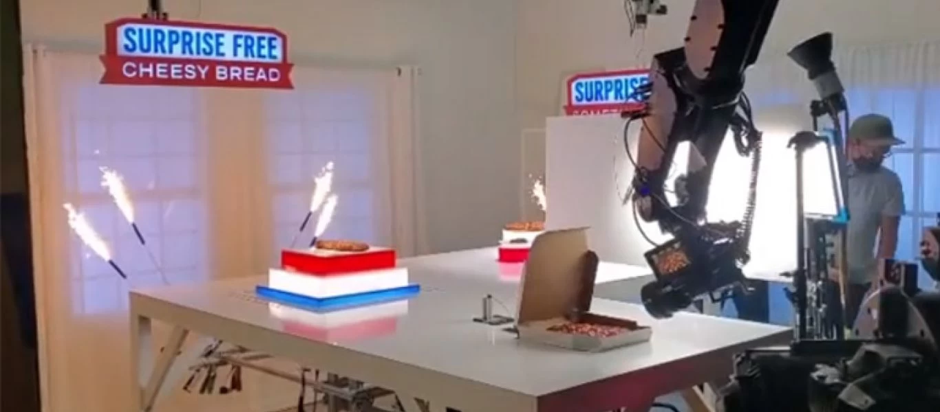 Έτσι γίνεται το γύρισμα διαφημιστικού πίτσας (βίντεο)